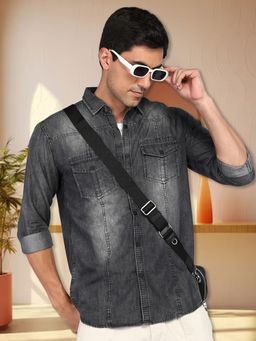 KUONS AVENUE - Men's Denim Casual Shirt