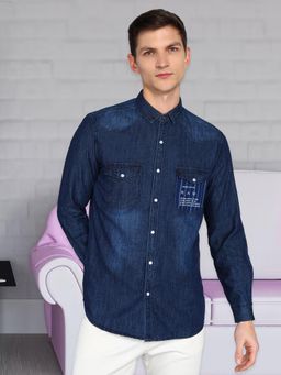 KUONS AVENUE - Men's Denim Casual Shirt