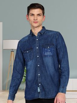KUONS AVENUE - Men's Denim Casual Shirt