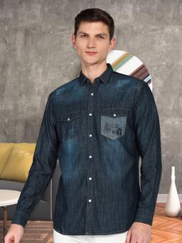 KUONS AVENUE - Men's Denim Casual Shirt