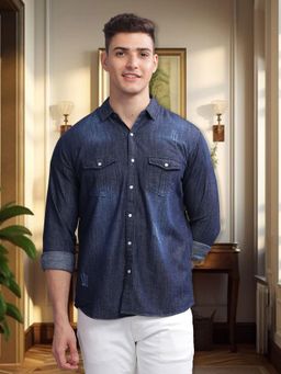 KUONS AVENUE - Men's Denim Casual Shirt