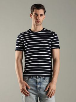 Tommy Hilfiger - Striped Slim Fit Cotton T-Shirt