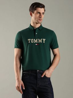 Tommy Hilfiger - Embroidered Logo Regular Fit Cotton Polo T-Shirt