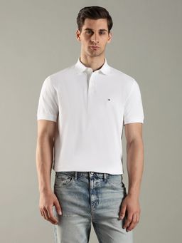 Tommy Hilfiger - Solid Regular Fit Cotton Polo T-Shirt