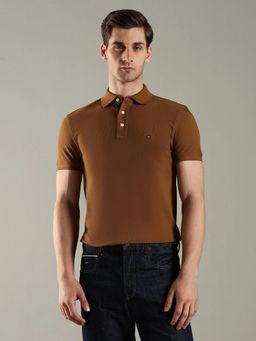 Tommy Hilfiger - Solid Slim Fit Cotton Polo T-Shirt