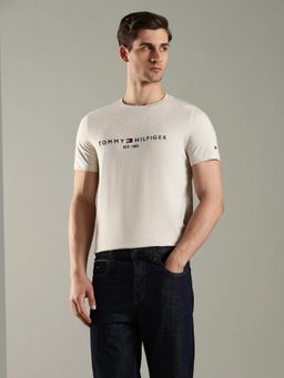 Tommy Hilfiger - Embroidered Logo Slim Fit Cotton T-Shirt