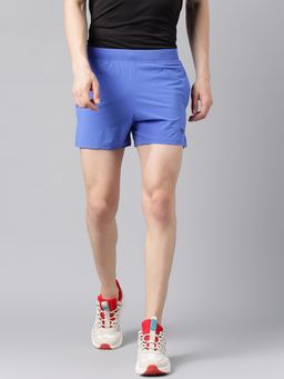 WOODS - Solid Imperial Blue Shorts for Men