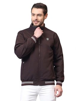 Cantabil - Brown Solid Full Sleeves Casual Jacket