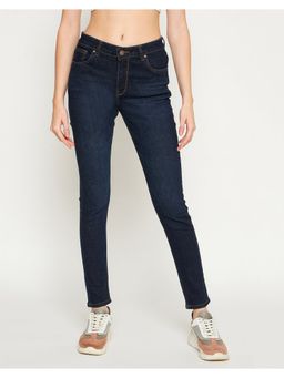 Madame - Women Navy Blue Denim Jean