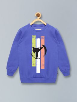 KiddoPanti - Boys Karate Chest Print Sweatshirt