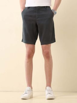 U.S. POLO ASSN. - Grey Mens Slim Fit Solid Chino Shorts