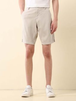 U.S. POLO ASSN. - Beige Mens Slim Fit Solid Chino Shorts