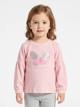 MINI KLUB - Girls Pink Knit Top