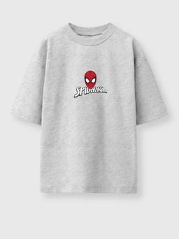 Napchief - Unisex Grey Spider-Man Web Swing T-Shirt