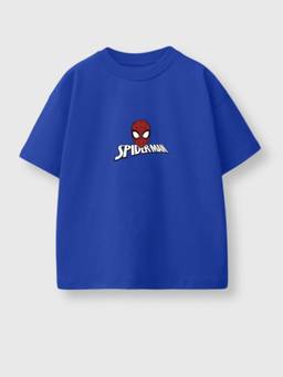 Napchief - Unisex Blue Spider-Man Web Swing T-Shirt