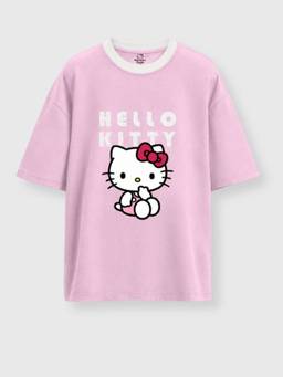 Napchief - Girls Pink Hello Kitty Glitter T-Shirt