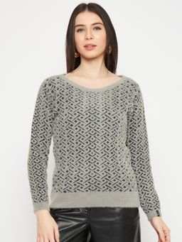 Creative Line - Black Woven Knitted Sweater