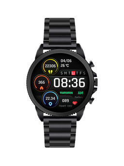 Giordano - Black Metal Smart Watch with Bluetooth Voice Calling, 1.28 Inch Display (Set of 3)