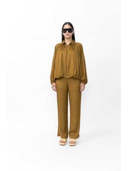 Contemponari - Jacquard Mustard Co-Ord Set