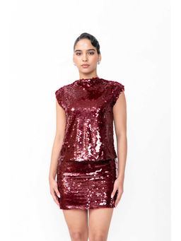 Contemponari - Sequin Red Co-Ord Set