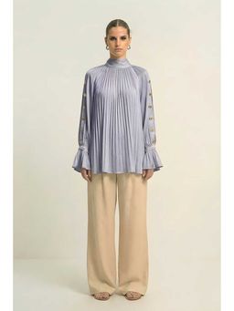 NEORA BY NEHAL CHOPRA - Halter Neck Grey Top