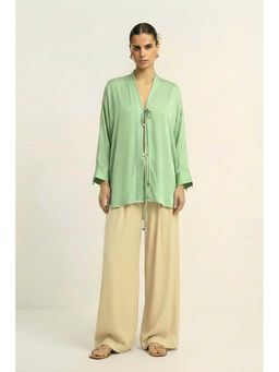 NEORA BY NEHAL CHOPRA - Loop Green Shirt