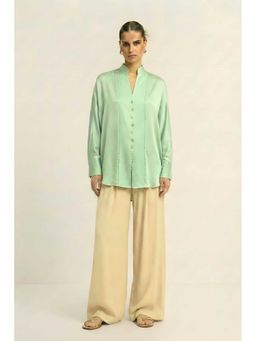 NEORA BY NEHAL CHOPRA - Kaftan Green Top