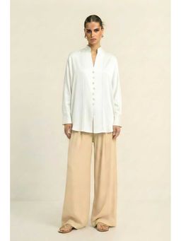 NEORA BY NEHAL CHOPRA - Kaftan Ivory Top