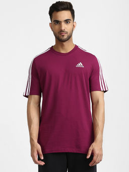 adidas - M 3s Sj T Purple Walking T-shirts