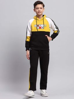 Monte Carlo - Mustard Colorblock Regular Fit Hoodie and Pant (Set of 2)