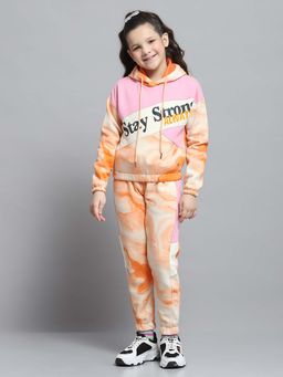 Monte Carlo - Pink Tie & Dye Regular Fit Hoodie and Pant (Set of 2)