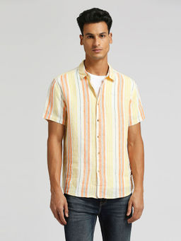 Pepe Jeans - Gideon Yarn Dye Linen Stripe Shirt