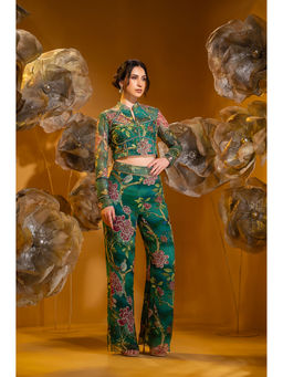 Sonia Baderia - Green Printed Co-Ord (Set of 2)