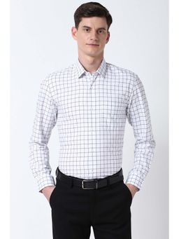 Peter England - Men White Slim Fit Formal Shirt