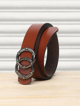 Teakwood - Women Tan Solid Genuine Leather Belt