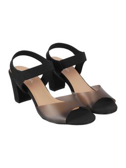 LAZERA SHOES - Women Refined Casual Black Sandal Heels