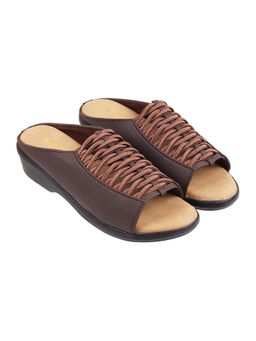 LAZERA SHOES - Women Cozy Comfort Casual Brown Wedges