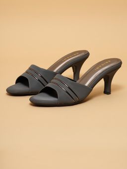 ERIDANI - Amberr Grey Workwear Sandal Heels