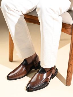 Louis Stitch - Russet Tan Comfortable Ethnic Roman Sandals