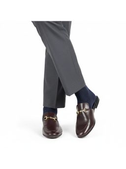 Monkstory - Brown Horsebit Classic Mules