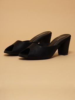 ERIDANI - Phebe Black Workwear Sandal Heels