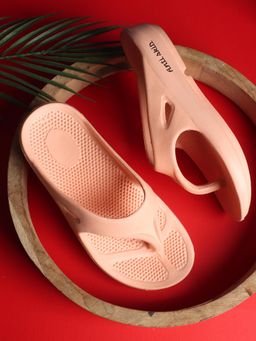 Aroom - Peach Comfortable Anti-Skid Sky Flip Flops