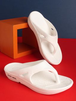 Aroom - White Comfortable Anti-Skid Sky Flip Flops