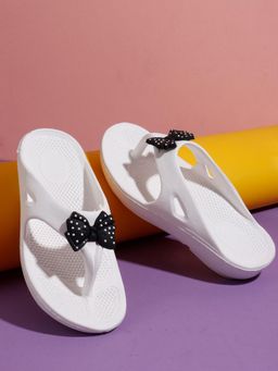 Aroom - White Comfortable Anti-Skid Sky Slip On Flip Flops