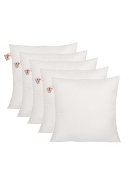 Sivya by Home - Micro Fiber 18X18 Inch Cushion Insert- White Pack Of 5