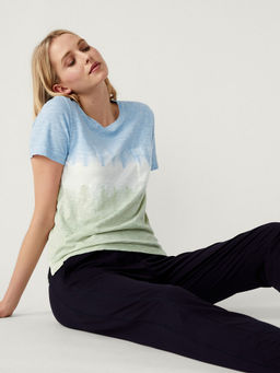 Marks & Spencer - Blue Pure Cotton Printed Pocket T-Shirt