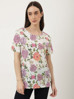 Marks & Spencer - Pure Poly Printed Crew Neck T-Shirt