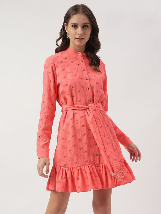 marks and spencer shirt dress Buy Marks & Spencer Embroidered Openwork Shirt Dress (Set of 2) Online
