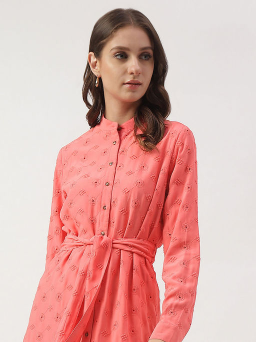 marks and spencer shirt dress Buy Marks & Spencer Embroidered Openwork Shirt Dress (Set of 2) Online