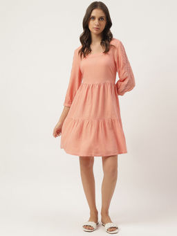 Marks & Spencer - Lace Knee Length Waisted Dress